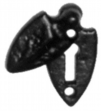 Antique Black Iron Escutcheon