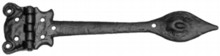 Antique Black Iron Hinge Set