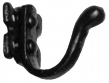 Antique Black Iron Coat Hook