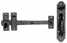 Antique Black Iron Thumb Latch