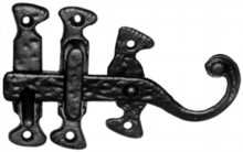 Antique Black Iron Thumb Latch