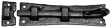 Antique Black Iron Door Bolt