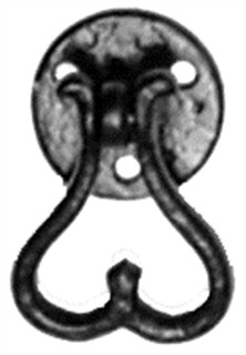 Antique Black Iron Drawer Handle