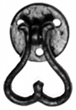 Antique Black Iron Drawer Handle