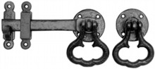 Antique Black Iron Gate Latch Set