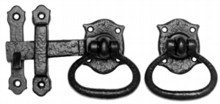 Antique Black Gate Latch Set