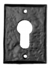 Antique Black Iron Euro Escutcheon