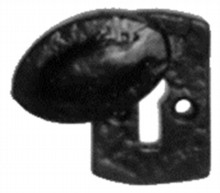 Antique Black Iron Escutcheon