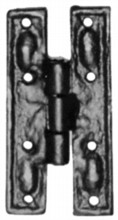 Antique Black Iron Cabinet Hinge Set