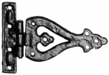 Antique Black Iron Hinge Set
