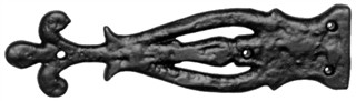 Antique Black Iron Hinge Front Set