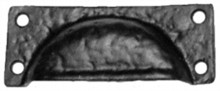 Antique Black Iron Drawer Pull