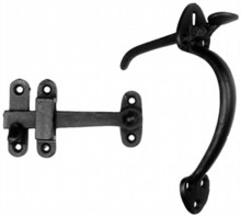 Antique Black Iron Thumb Latch