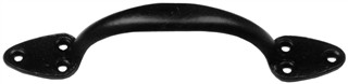 Smooth Black Iron Pull Handle