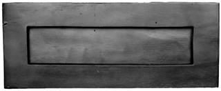 Smooth Black Iron Letter Box