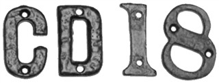 Black Iron Letters and Numerals