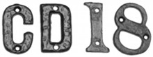 Black Iron Letters and Numerals