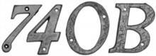 Black Iron Letters and Numerals