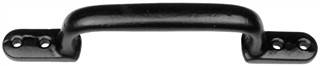 Smooth Black Iron Pull Handle