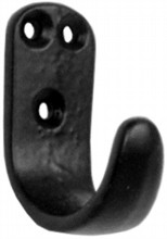 Antique Black Iron Coat Hook