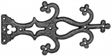 Antique Black Iron Hinge Front Set
