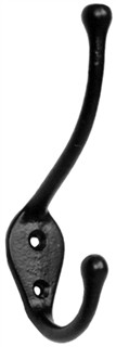 Antique Black Iron Hat and Coat Hook