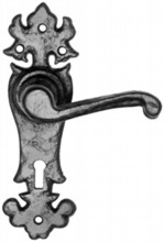 Antique Black Iron Door Handle