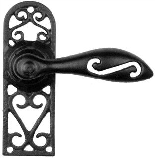 Antique Black Iron Door Handle