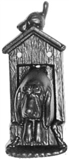 Bloodhound in Kennel Bedroom Knocker