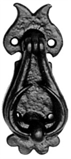 Antique Black Iron Bedroom Knocker