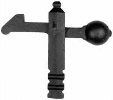 Antique Black Iron Gate Stop[[[[