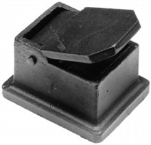 Antique Black Iron Gate Stop[[[[
