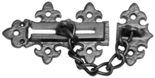 Antique Black Iron Door Chain