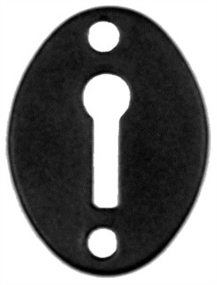 Smooth Black Iron Escutcheon
