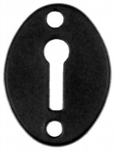 Smooth Black Iron Escutcheon