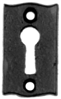 Smooth Black Iron Escutcheon