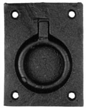 Antique Black Iron Flush Ring