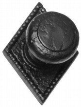 Antique Black Iron Centre Door Knob