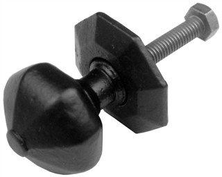 Antique Black Iron Centre Door Knob