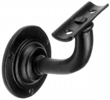 Black Iron Handrail Bracket - Extra Strong