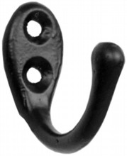 Antique Black Iron Coat Hook
