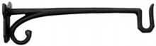 Antique Black Iron Basket Hook