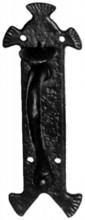 Antique Black Iron Thumb Latch