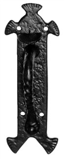 Antique Black Iron Thumb Latch