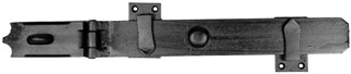 Antique Black Iron Locking Bar