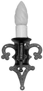 Antique Black Iron Single Wall Lamp