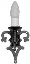 Antique Black Iron Single Wall Lamp