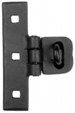 Antique Black Iron Hasp and Staple