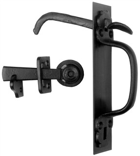 Antique Black Iron Thumb Latch