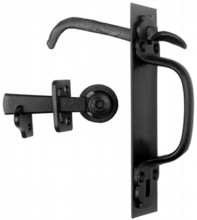 Antique Black Iron Thumb Latch